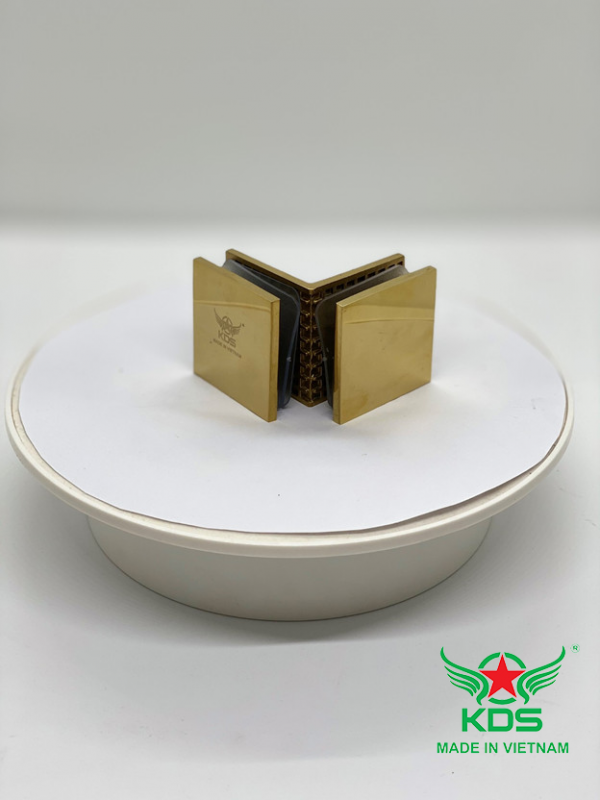 Kẹp 90* kính kính đúc- KDS D05 BÓNG