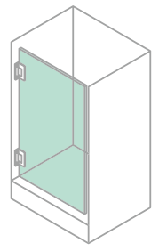 Bản lề Cabin 90Tường Kính VVP SW303
