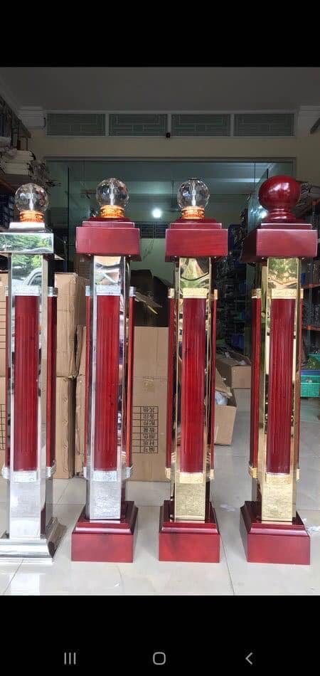 Trụ Cái Cầu Thang Inox