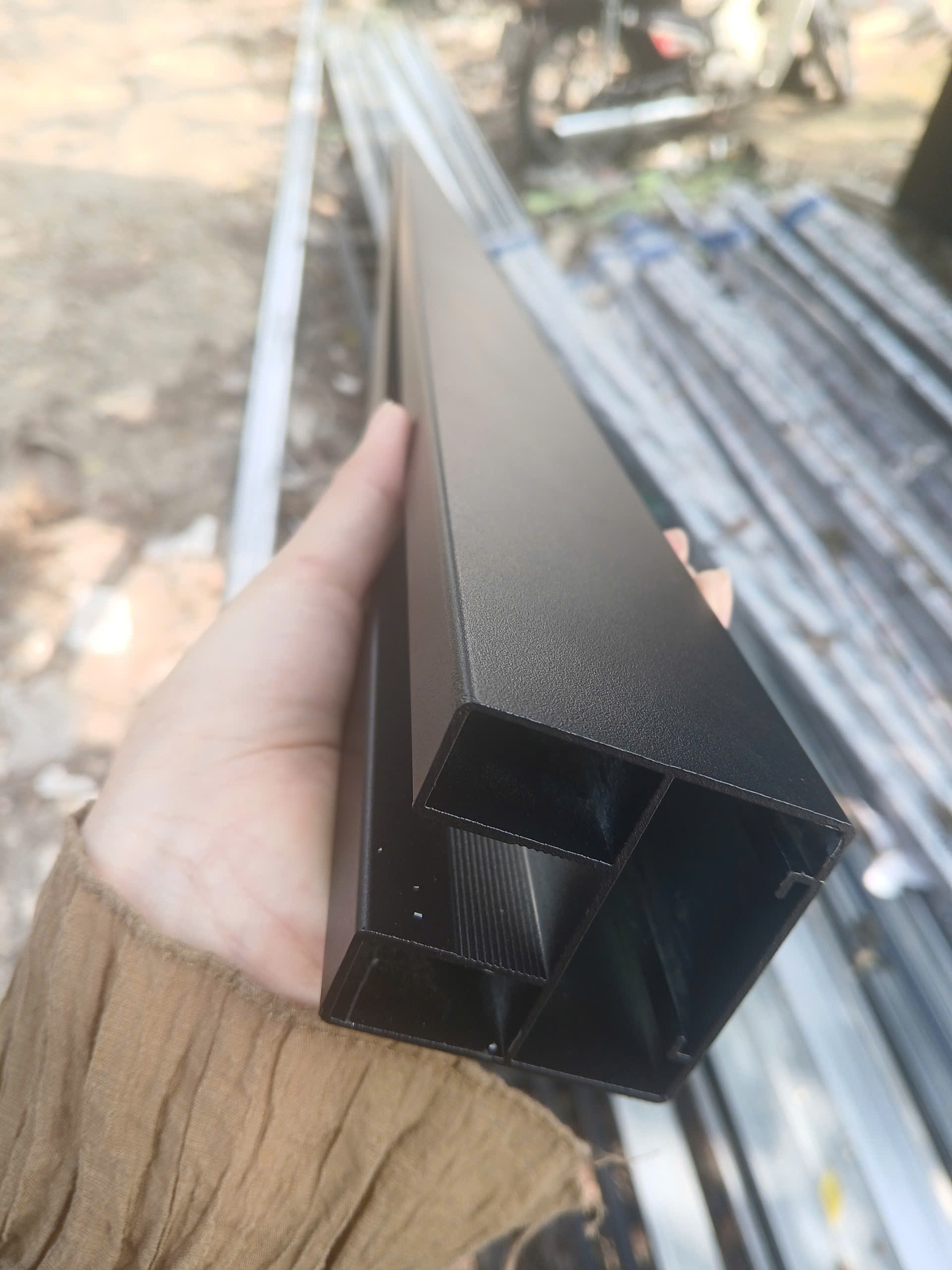 Thanh nhôm 3D Cầu thang Lan can vuông 48x48