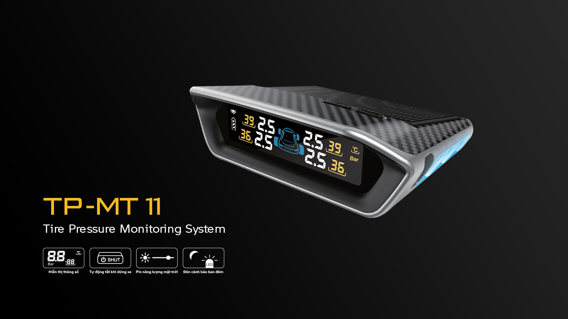 Cảm biến áp suất lốp van trong Steelmate TPMS TP-MT11 Chính Hãng BH 3 năm