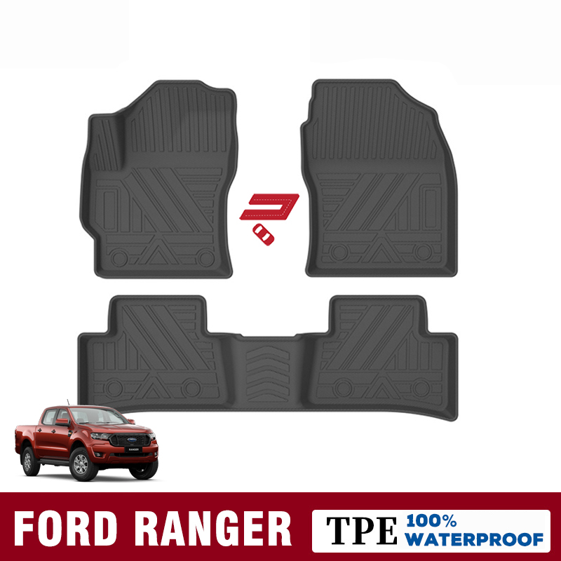 Thảm lót sàn cho Ford Ranger khuôn đúc TPE (RY066)