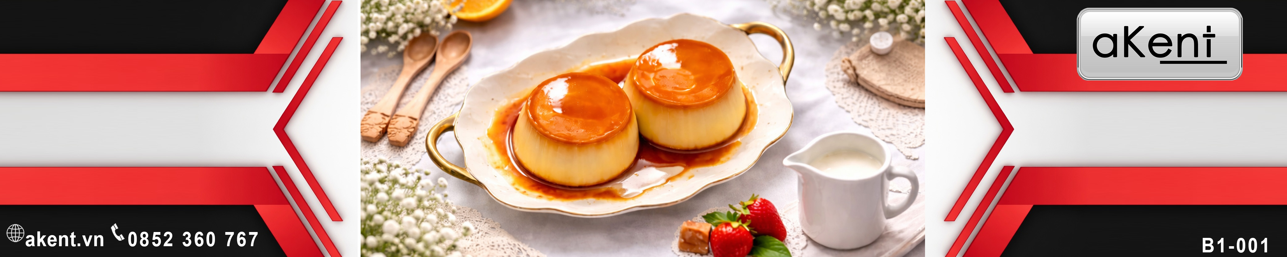 [B1-001] Hướng dẫn công nghệ chế biến bánh Flan Caramel thương mại