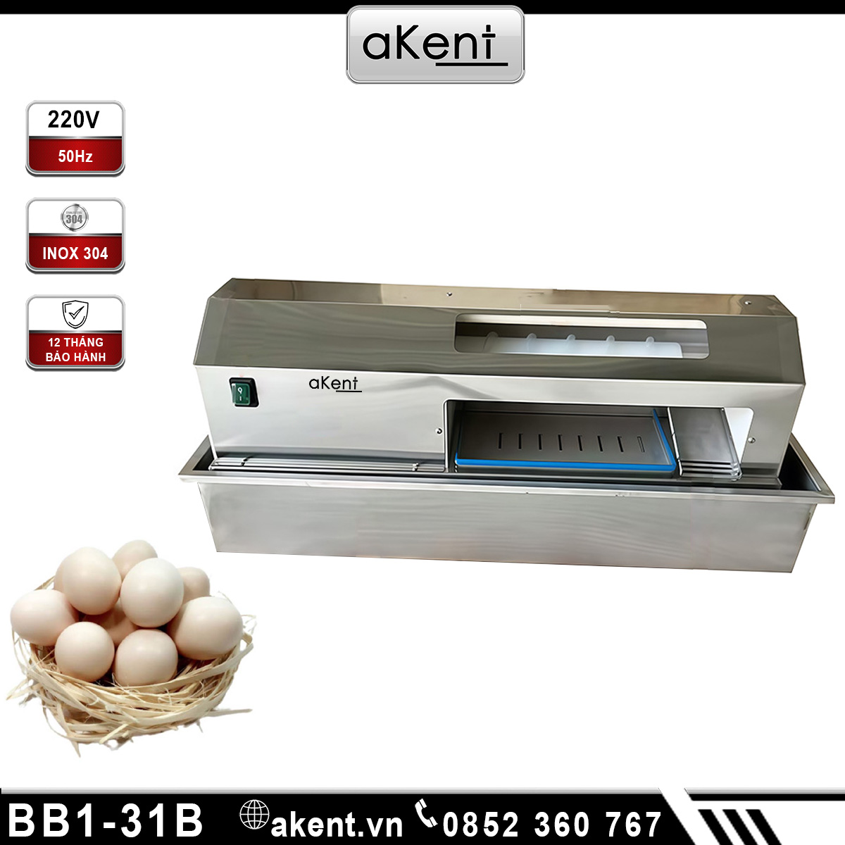 Máy bóc vỏ trứng gà vịt luộc sẵn BB1-31B