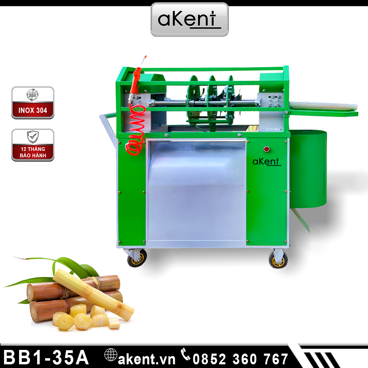 MÁY BÓC VỎ MÍA VÀ CẮT KHÚC MÍA DÙNG ĐIỆN BB1-35A