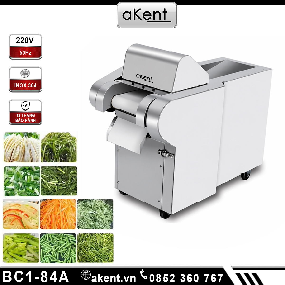 Máy băm nhỏ rau củ khoai tây bào rong biển BC1-84A