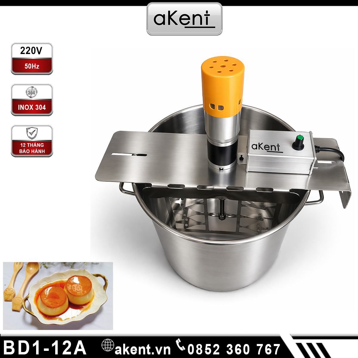 Máy khuấy trộn sữa bánh flan BD1-12A