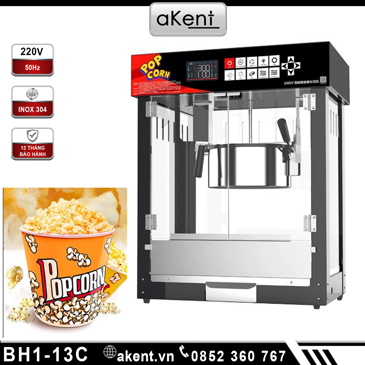 Tủ làm bỏng cốm bắp ngô loại lớn BH1-13C