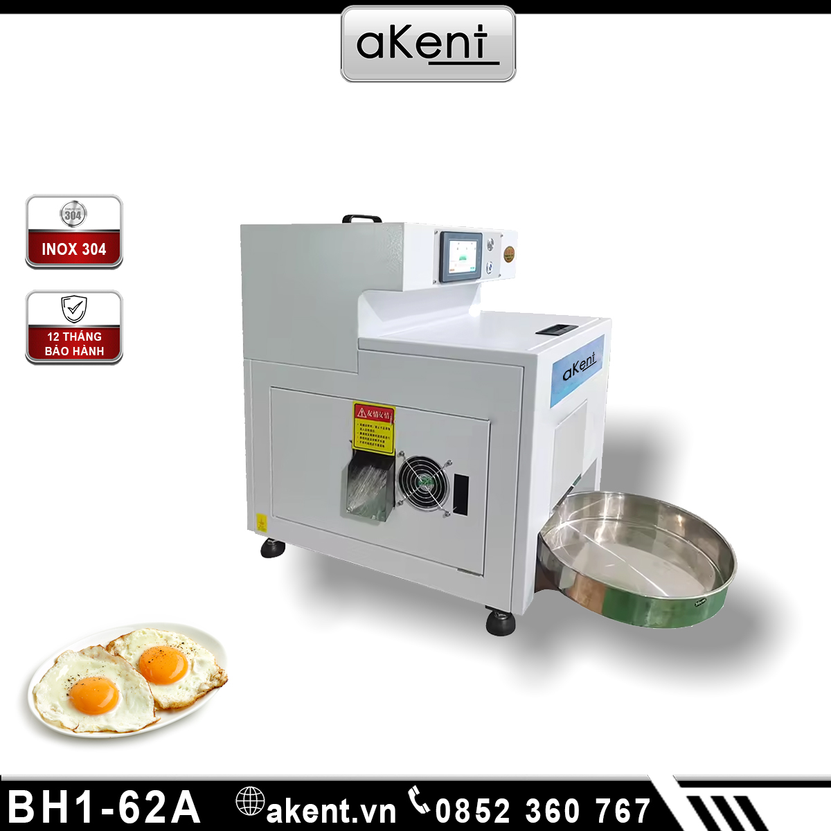 MÁY CHIÊN RÁN TRỨNG OPLA TỰ ĐỘNG BH1-62A