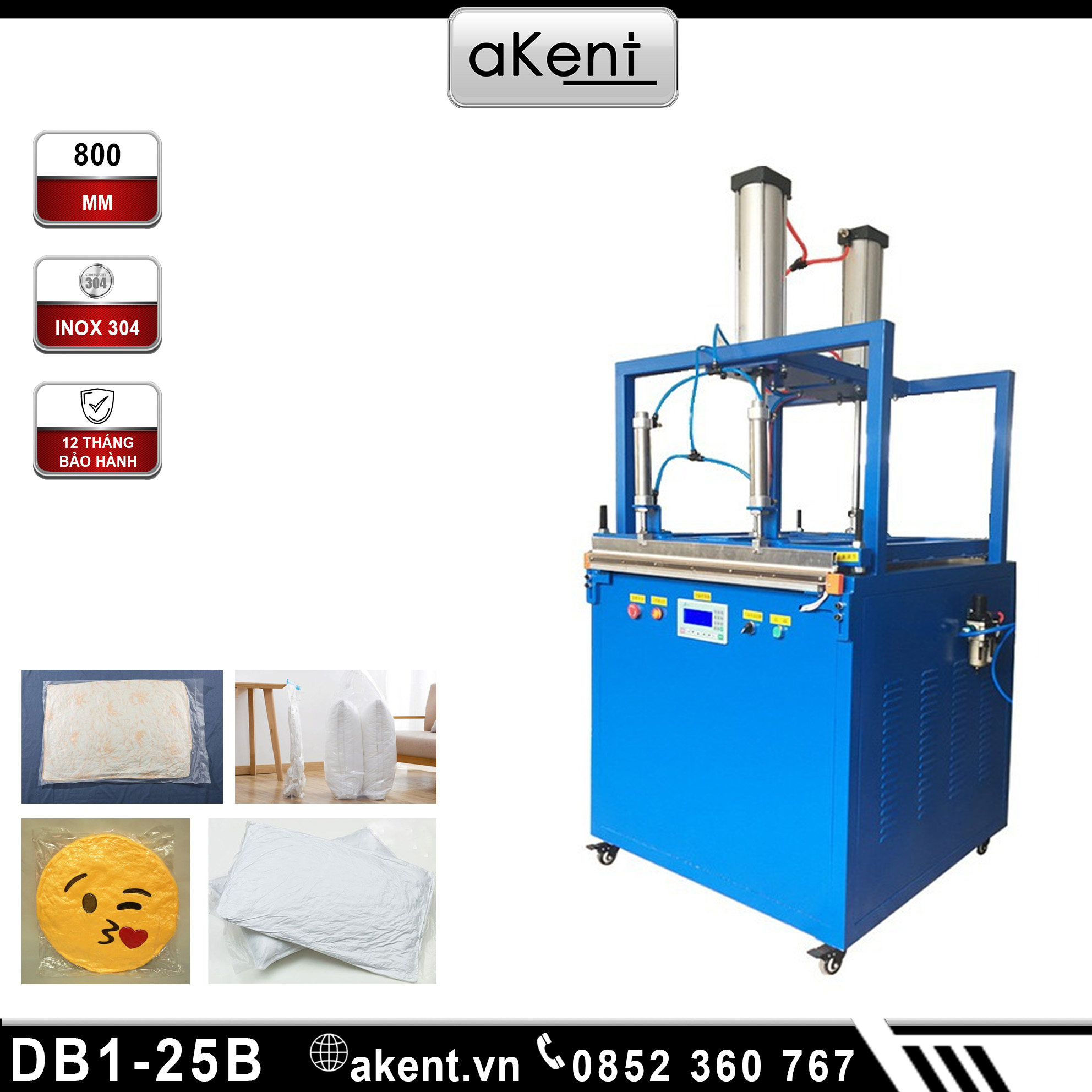 Máy đóng gói chân không nén gối chăn áo khoác lông vũ gối cao su 800mm DB1-25B