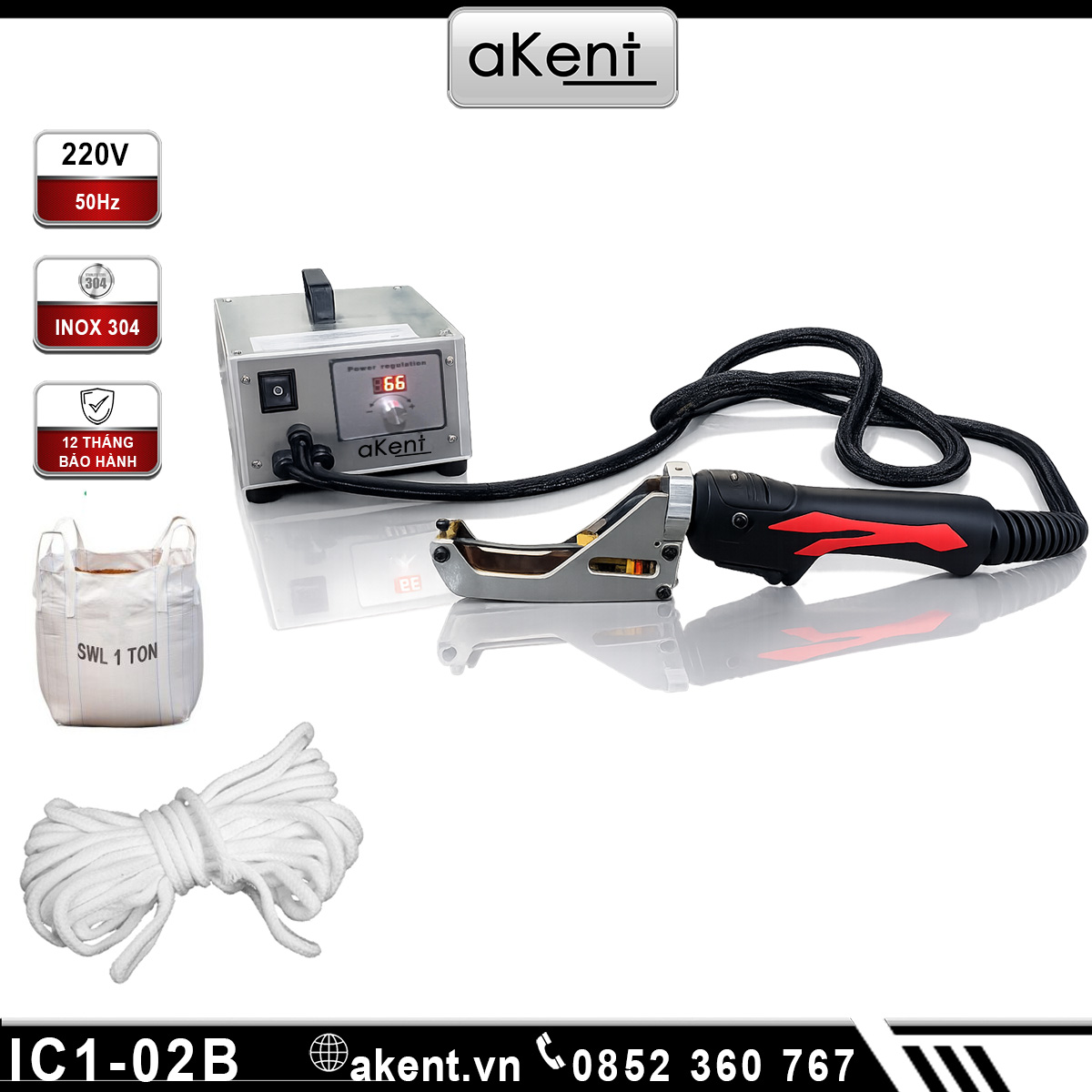 Dụng cụ cắt dây bằng nhiệt không bị tưa IC1-02B