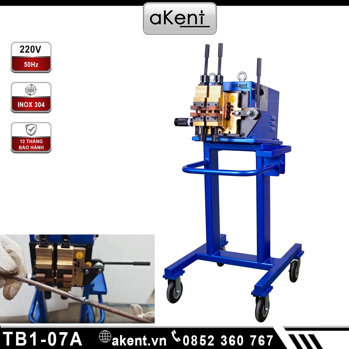 Máy hàn lưỡi cưa lưỡng kim 20mm TB1-07A