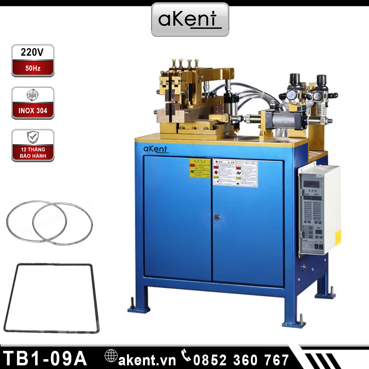 Máy hàn nối sắt thép bẳng nhiệt cảm ứng điện từ TB1-09A