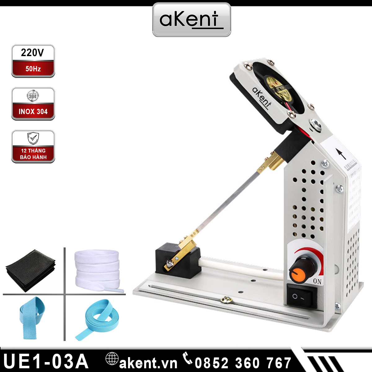 Máy cắt nhiệt dây nylon dây băng cỡ nhỏ thủ công UE1-03A