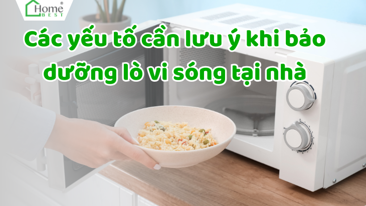 Các yếu tố cần lưu ý khi bảo dưỡng lò vi sóng tại nhà