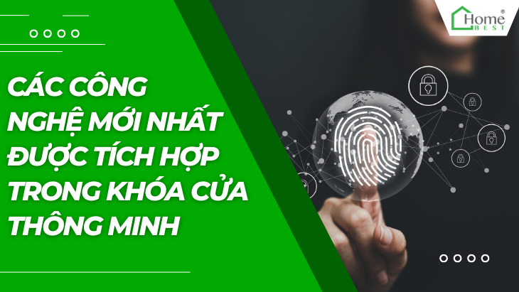 Các công nghệ mới nhất được tích hợp trong khóa cửa thông minh