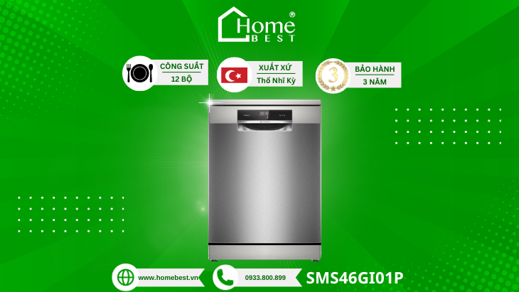 Vì sao nên chọn máy rửa chén Bosch SMS46GI01P Serie 4