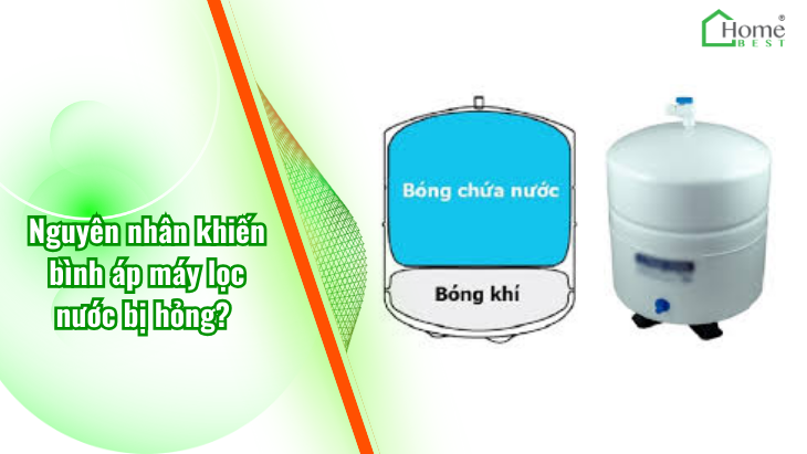 Nguyên nhân khiến bình áp máy lọc nước bị hỏng?