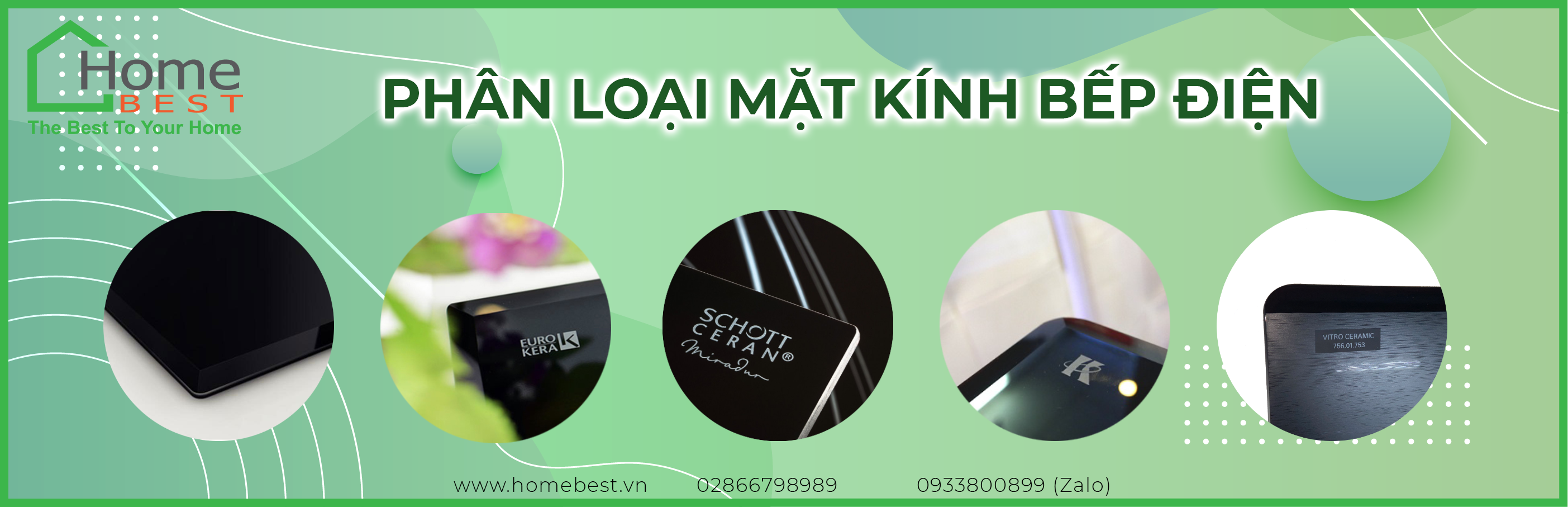 PHÂN LOẠI CÁC MẶT KÍNH CỦA BẾP ĐIỆN