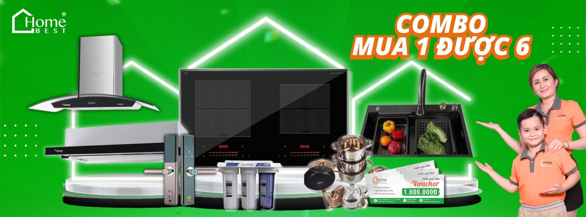 Combo mua 1 được 6 - Giảm giá sâu đến 60%
