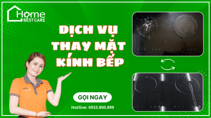 Thay mặt kính bếp hồng ngoại 