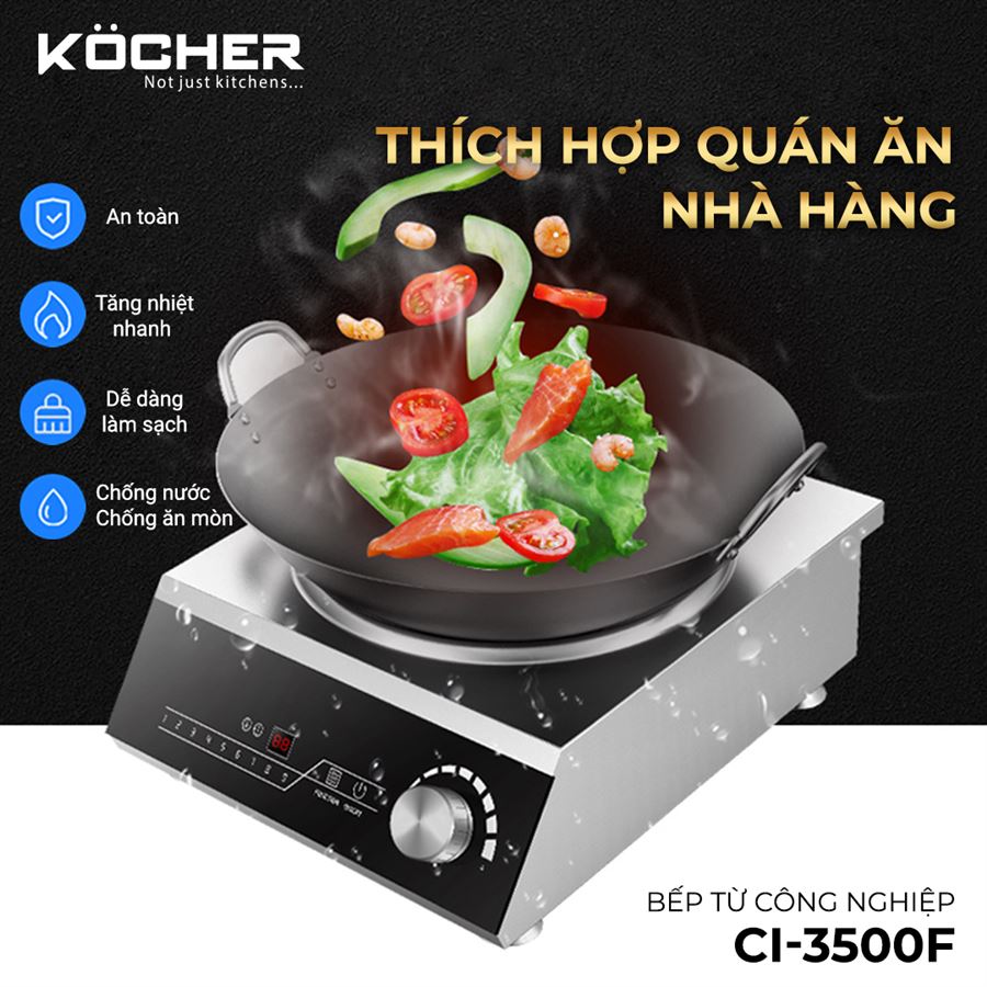 Bếp từ đơn công nghiệp Kocher CI-3500C | Home Best