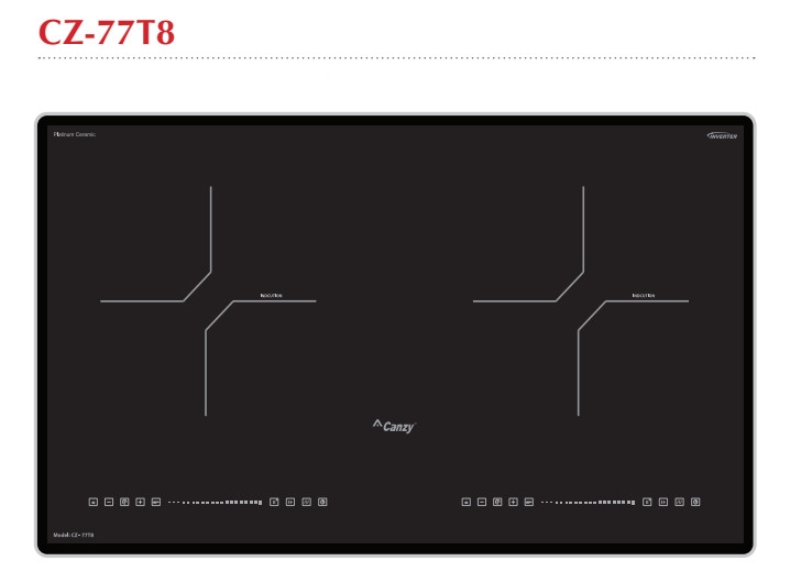 Bếp từ đôi Canzy CZ 77T8 Home Best