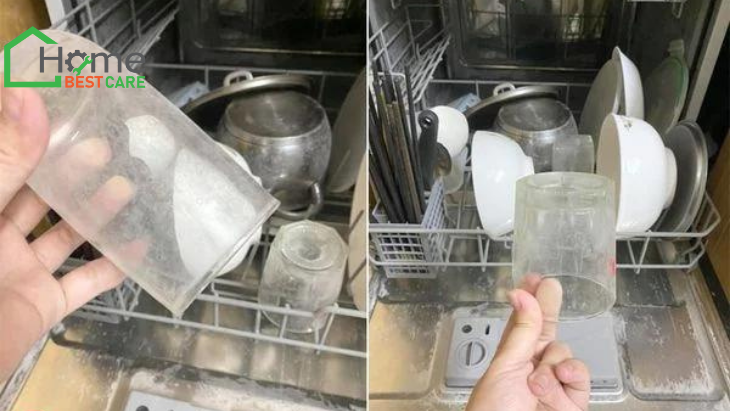 Cách khắc phục khi rửa chén bằng máy mà chén đĩa vẫn bị nhờn