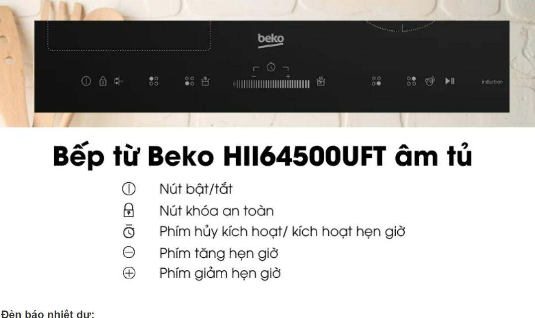 Các tính năng an toàn của bếp
