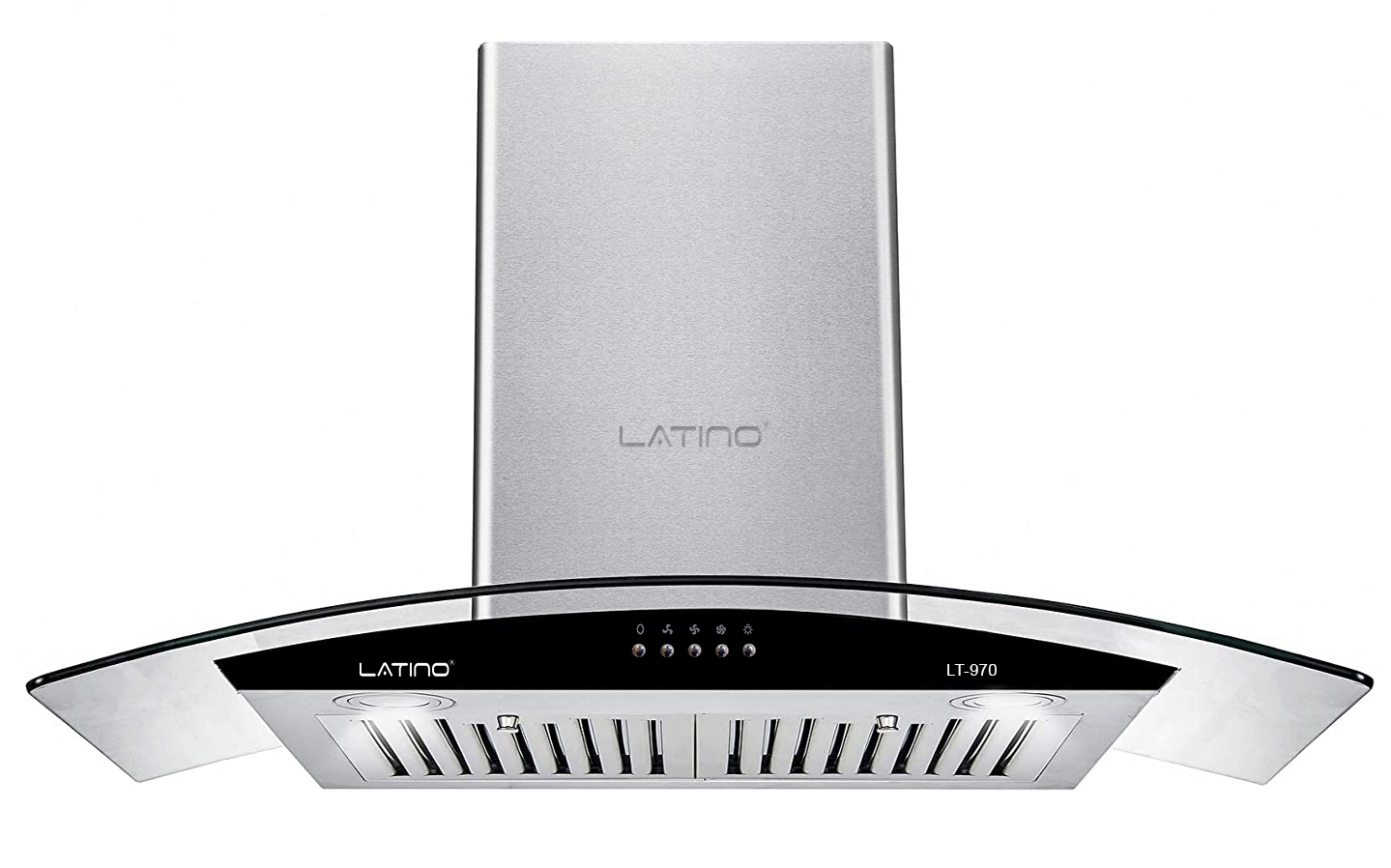 Máy hút khói, hút mùi kính cong Latino LT - 970 | Home Best