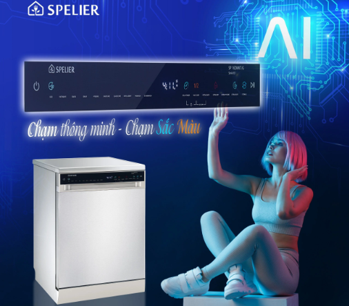 Máy rửa chén bát độc lập Spelier SP 16DWKT-G | Home Best