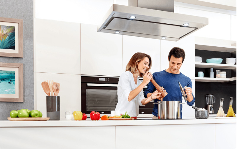 Máy hút mùi kính ngang BEKO - BHCB61622BXH | Homebest
