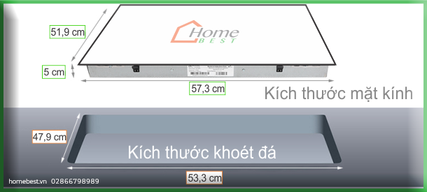 Kích thước bếp