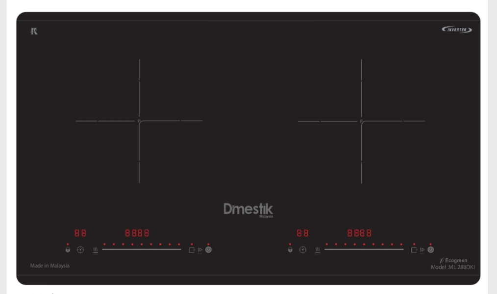 Bếp từ đôi Dmestik ML 288 DKI | Home Best