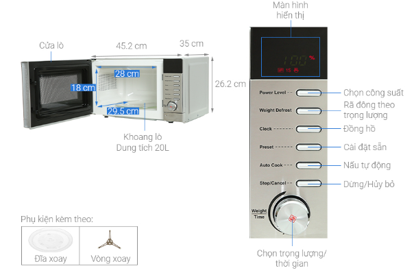 Lò nướng MJW20-SF | Homebest
