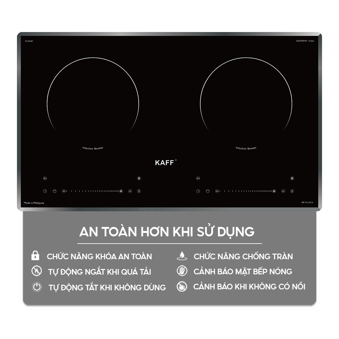 Chức năng an toàn trên bếp điện từ
