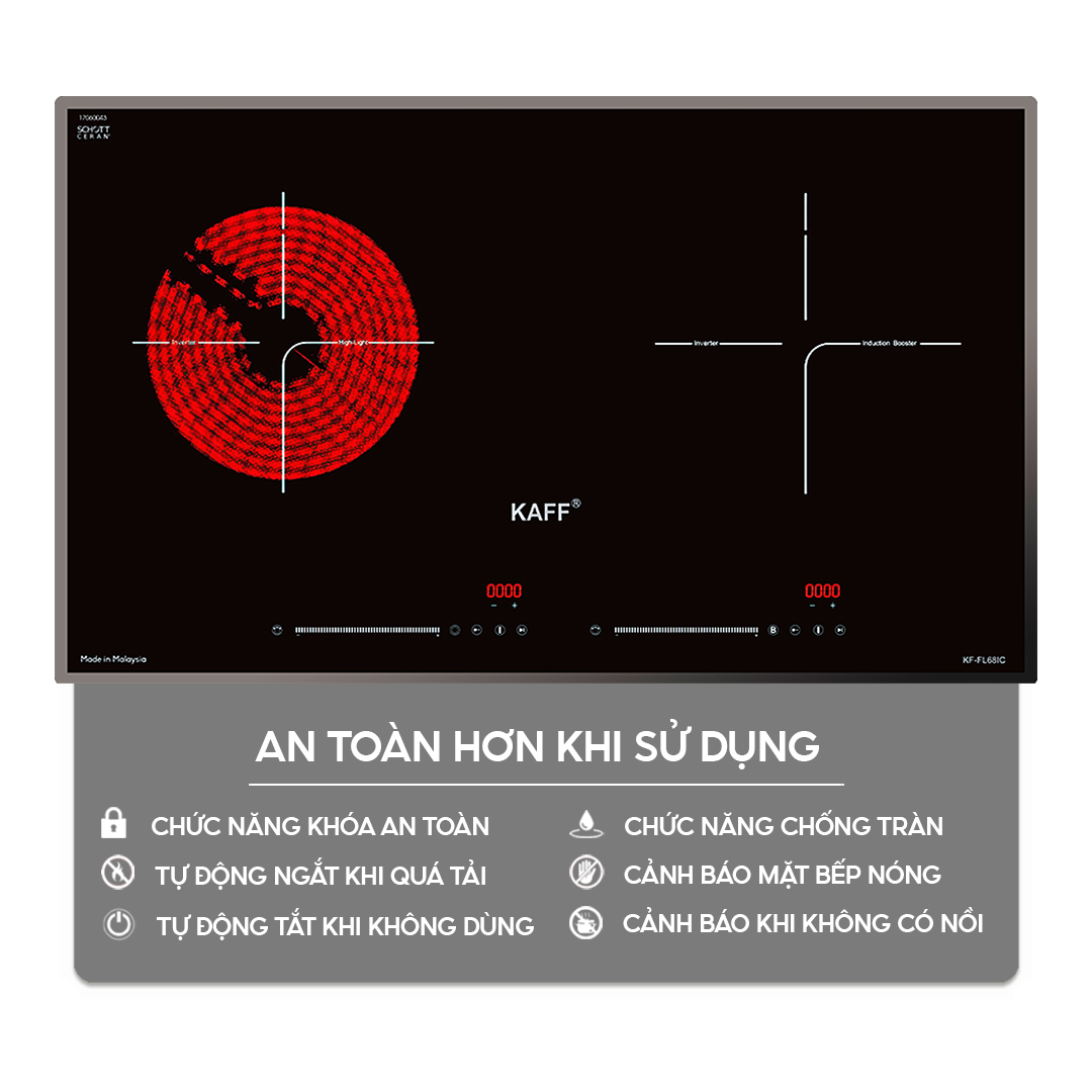 Chức năng an toàn trên bếp điện từ | Home Best