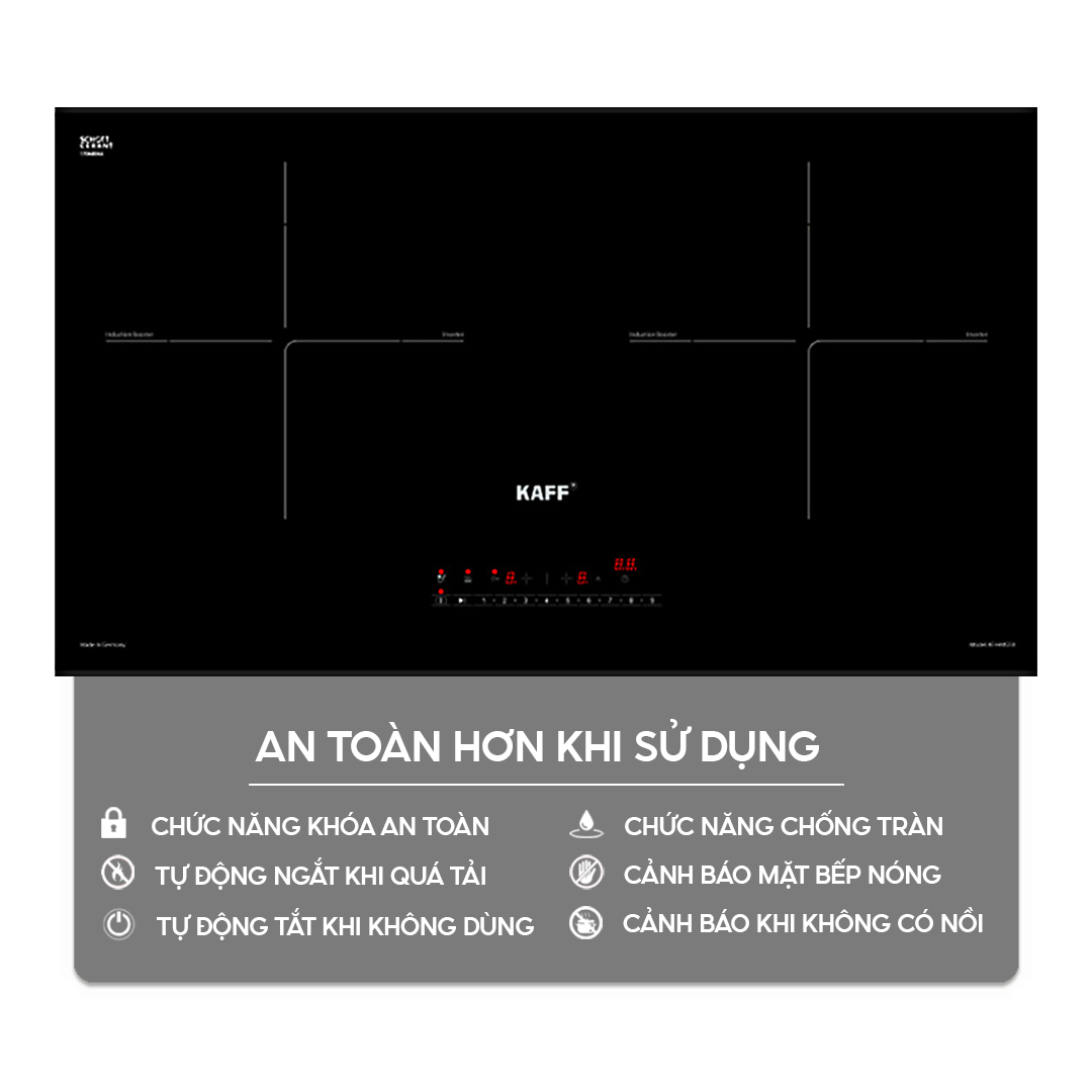 Chức năng an toàn trên bếp điện từ