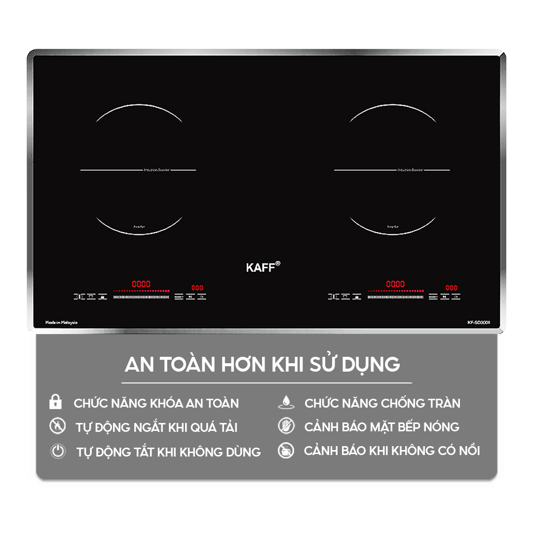 Chức năng an toàn trên bếp điện từ