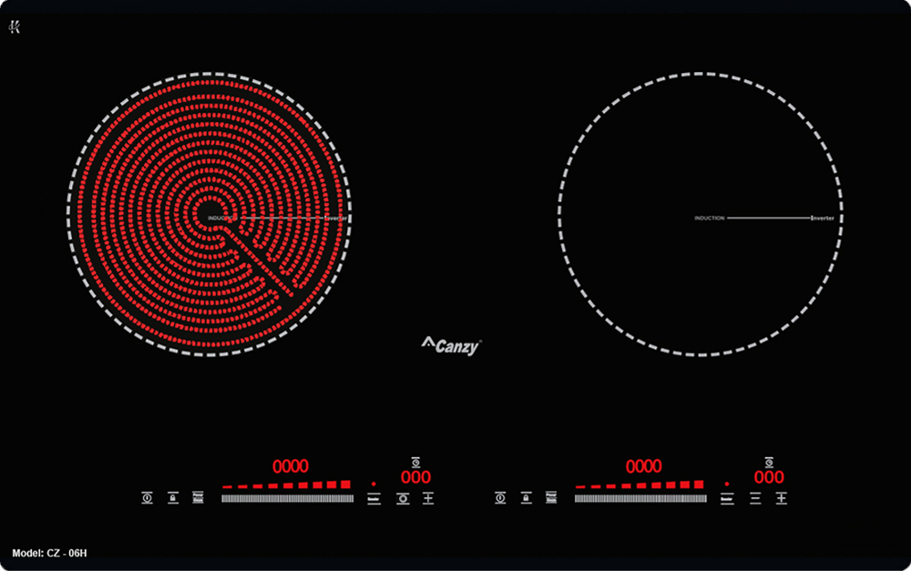 Bếp điện từ kết hợp hồng ngoại Canzy CZ-06H