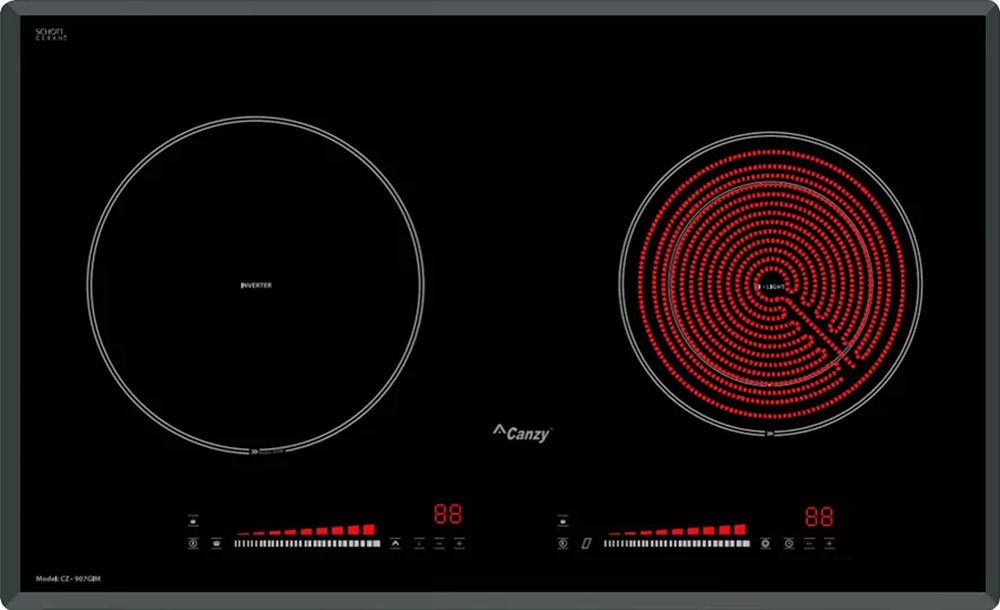 Bếp điện từ kết hợp hồng ngoại Canzy CZ-907GIM