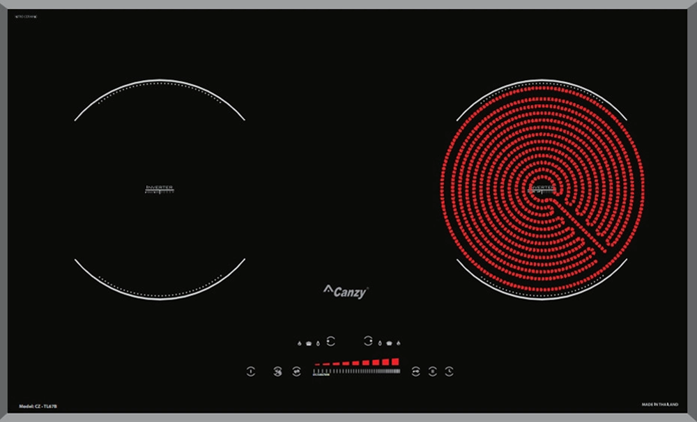 Bếp điện từ kết hợp hồng ngoại Canzy CZ-TL67B