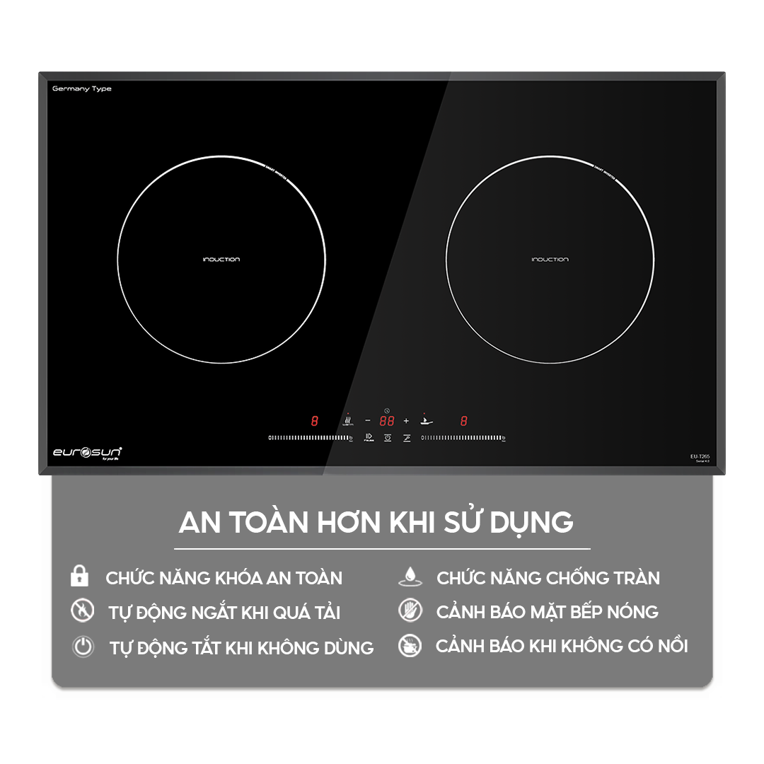 Bếp từ đôi Eurosun EU-T265S | Home Best