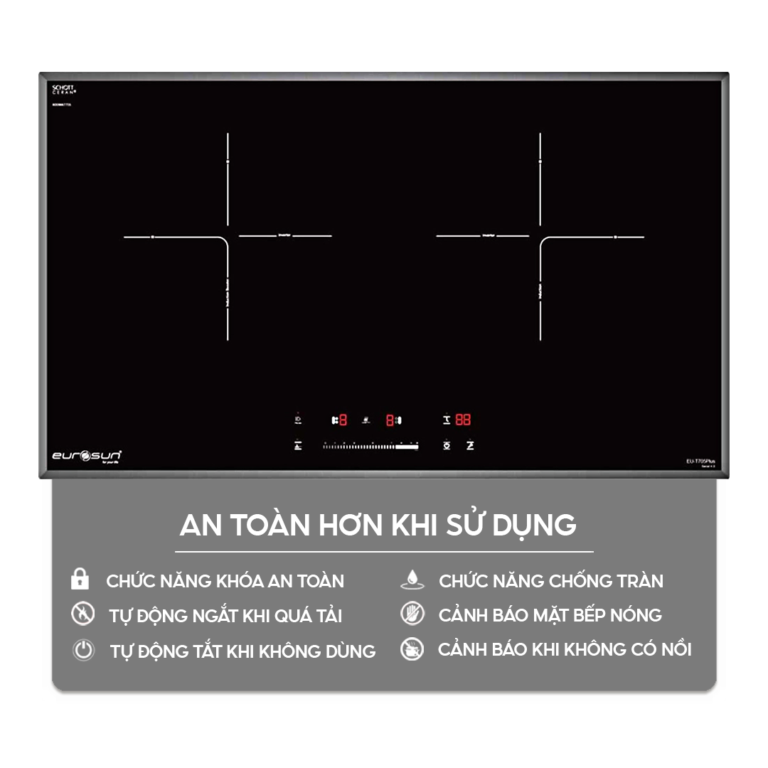 Bếp từ đôi Eurosun EU-T705Plus | Home Best