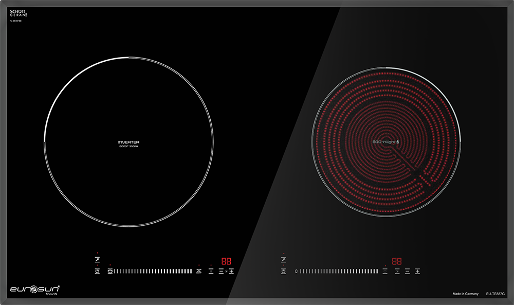 Bếp điện từ kết hợp hồng ngoại Eurosun EU-TE887G