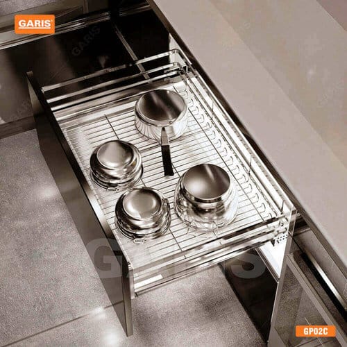 Giá xoong nồi, cánh kéo Garis GP02C và cánh mở GP04C | Home Best