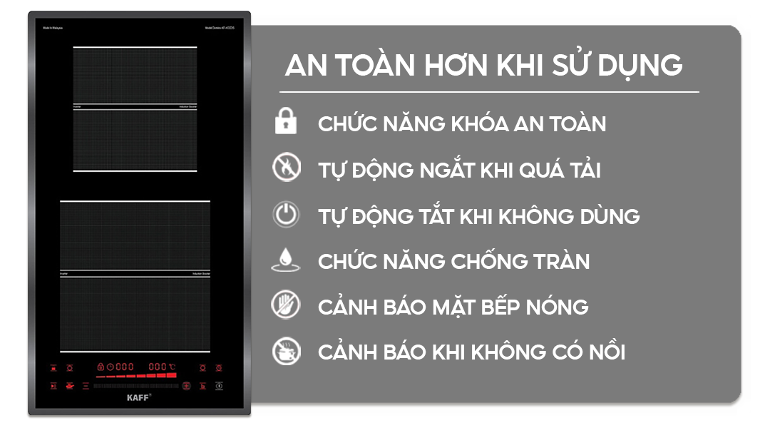 Bếp từ đôi Domino KAFF KF-H33DIS | Homebest | Home Best Nhà Phân Phối Miền Nam