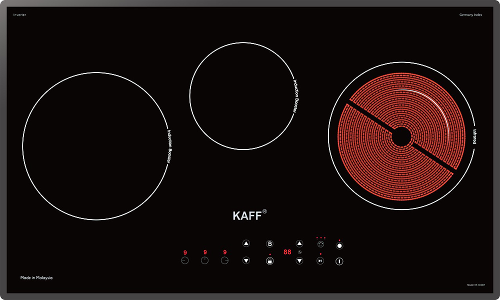 Bếp từ kết hợp hồng ngoại Kaff KF-IC3801 | Home Best
