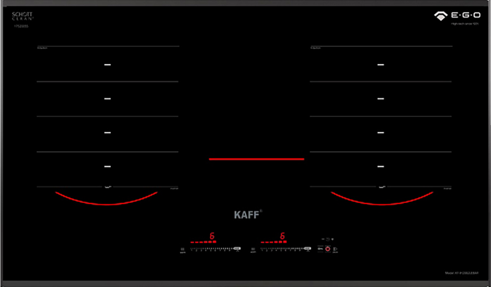 Kích thước bếp điện từ 2 vùng nấu KAFF KF-IH2002Lebar