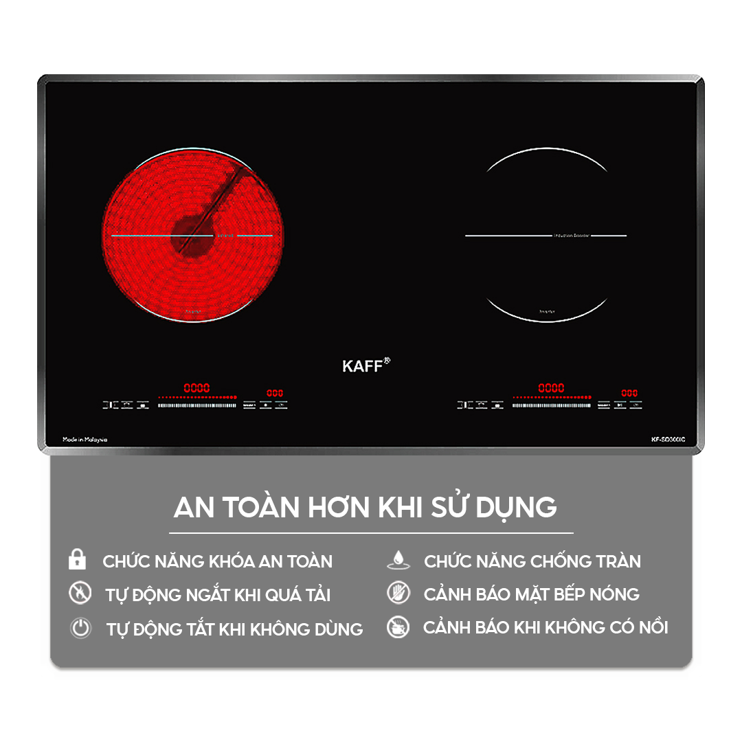 Chức năng an toàn trên bếp điện từ | Homebest